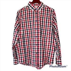 John Lennon Men’s Checked Shirt Size Medium 15.5/16